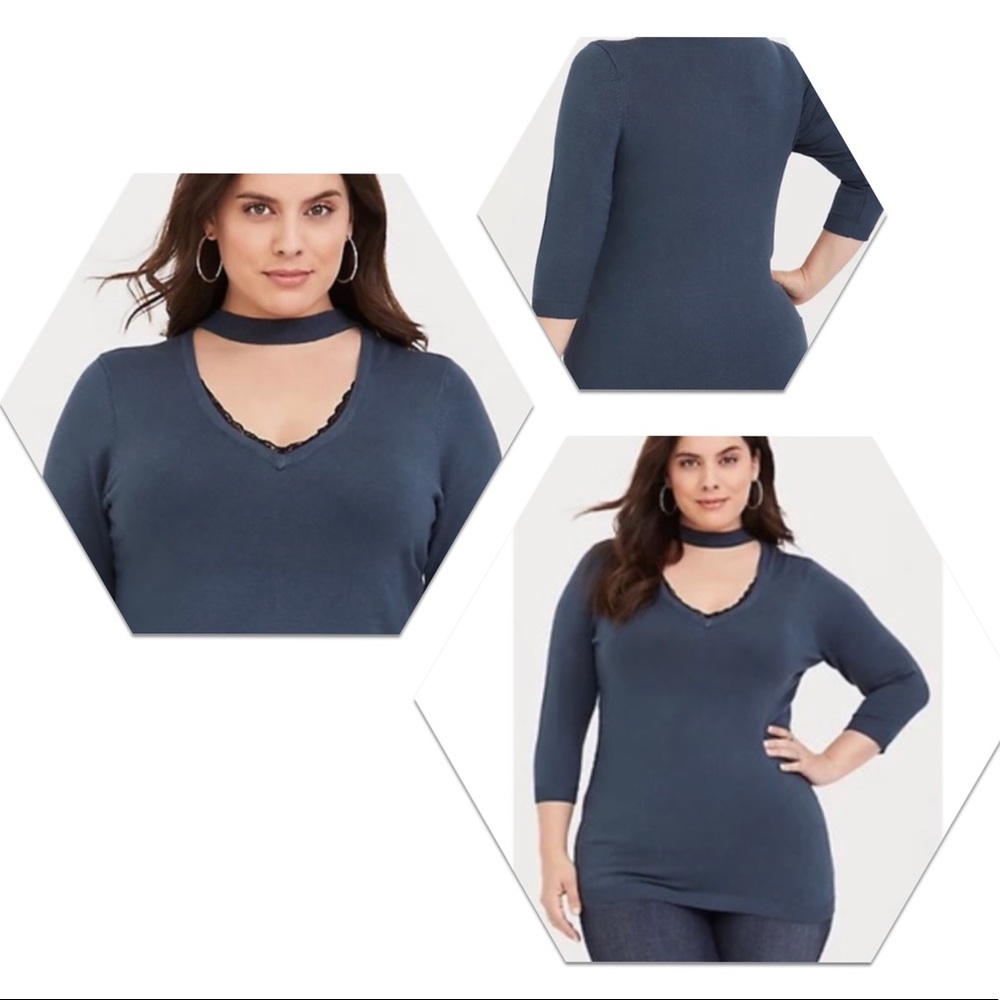 Torrid-High Tide Choker Neck Sweater